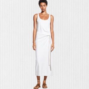 Vince. Sleeveless Pima Cotton Wrap Dress size XS